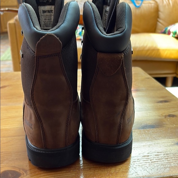 Huntrite waterproof Brown Rugged Leather Boots with Deep Tread Soles 11m main image 8